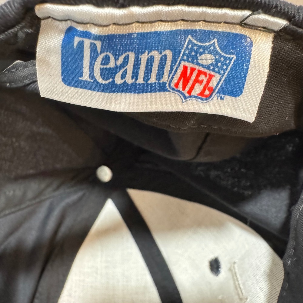 Vintage Los Angeles Raiders Snapback Hat Team NFL Eastport Black Grey Cap OSFA